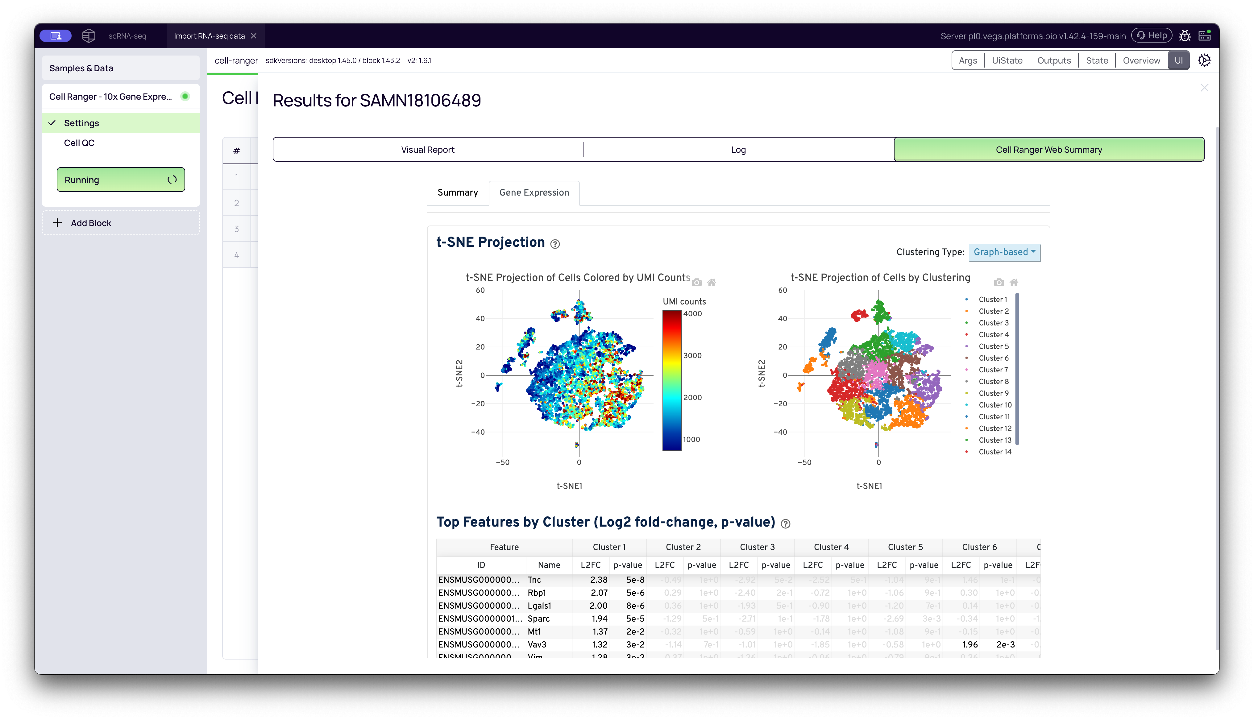 Run Cell Ranger for 10x dataset | Platforma docs