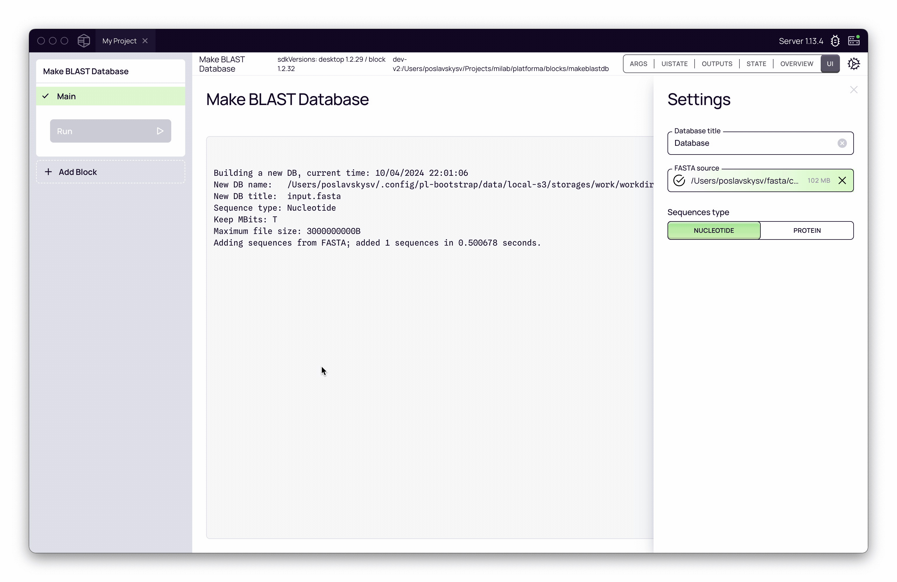BLAST Local Database
